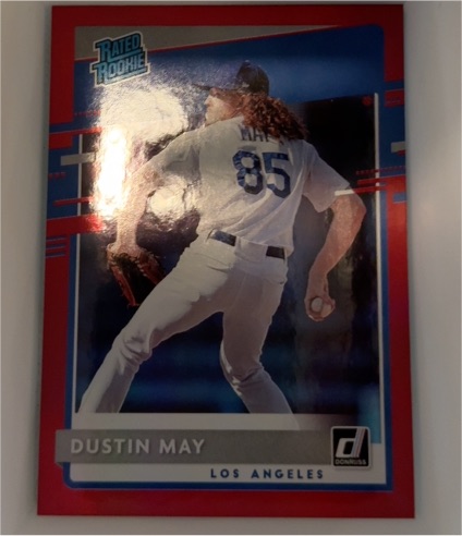 2020 Donruss #32 Dustin May Rated Rookie — front
