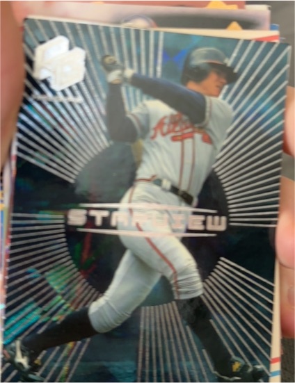 1999 Upper Deck HoloGrFX Starview #S9 Chipper Jones — front