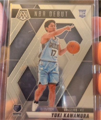 2024-25 Panini Mosaic #265 Yuki Kawamura NBA Debut Rookie — front