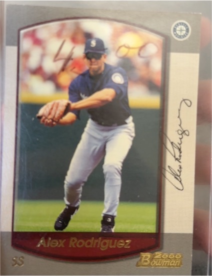 2000 Bowman #95 Alex Rodriguez — front