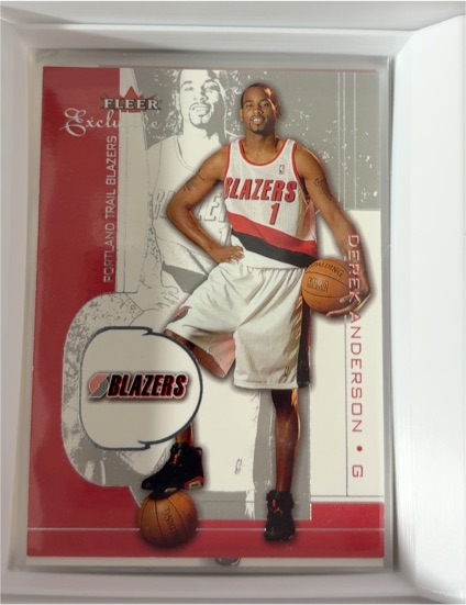 2001-02 Fleer Exclusive #100 Derek Anderson — front