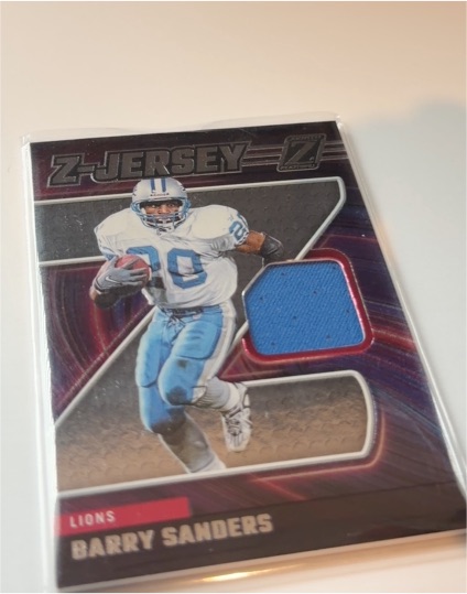 2024 Panini Zenith #ZJ33 Barry Sanders Z-Jersey — front