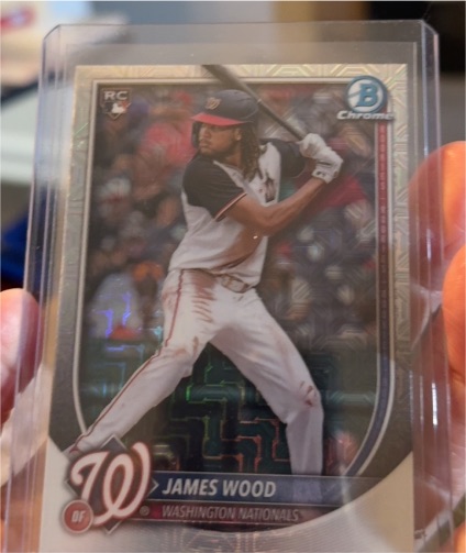 2025 Bowman Chrome #29 James Wood Mojo Refractor — front