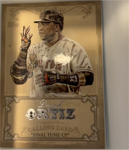 2013 Topps Calling Cards #CC-4 David Ortiz — front