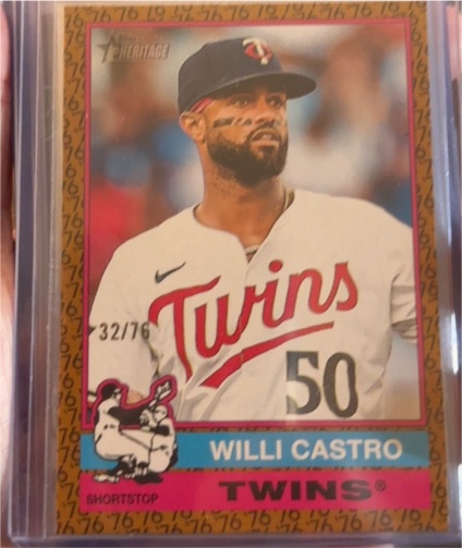 2025 Topps Heritage #73 Willi Castro — front