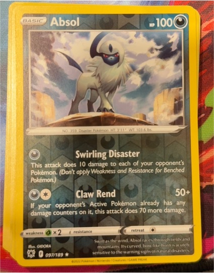 2022 Pokémon SWSH Astral Radiance #097 Absol — front