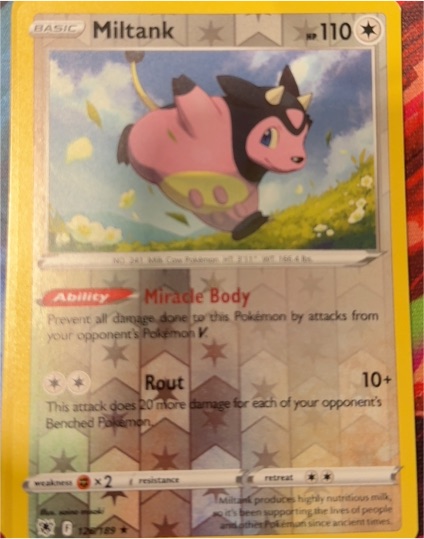 2022 Pokémon Astral Radiance #126 Miltank — front