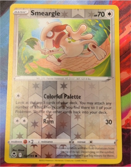 2022 Pokémon TCG Silver Tempest #137 Smeargle — front