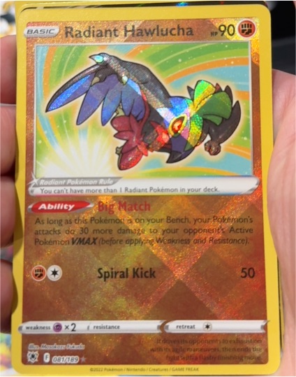 2022 Pokemon Astral Radiance #081 Radiant Hawlucha — front