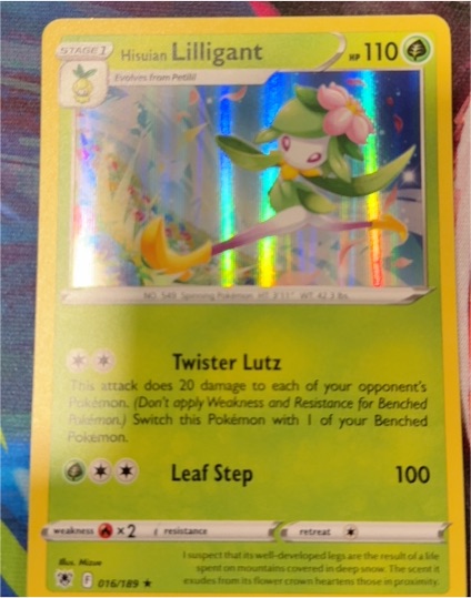 2022 Pokémon Astral Radiance #016 Hisuian Lilligant — front