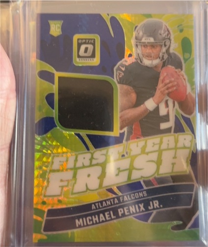 2024 Donruss Optic #FYF-MPJ Michael Penix Jr. First Year Fresh Patch — front