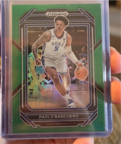2023 Panini Prizm Draft Picks #74 Paolo Banchero Green Prizm — front