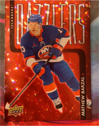 2025-26 Upper Deck Series 1 #DZ-50 Mathew Barzal Dazzlers — front
