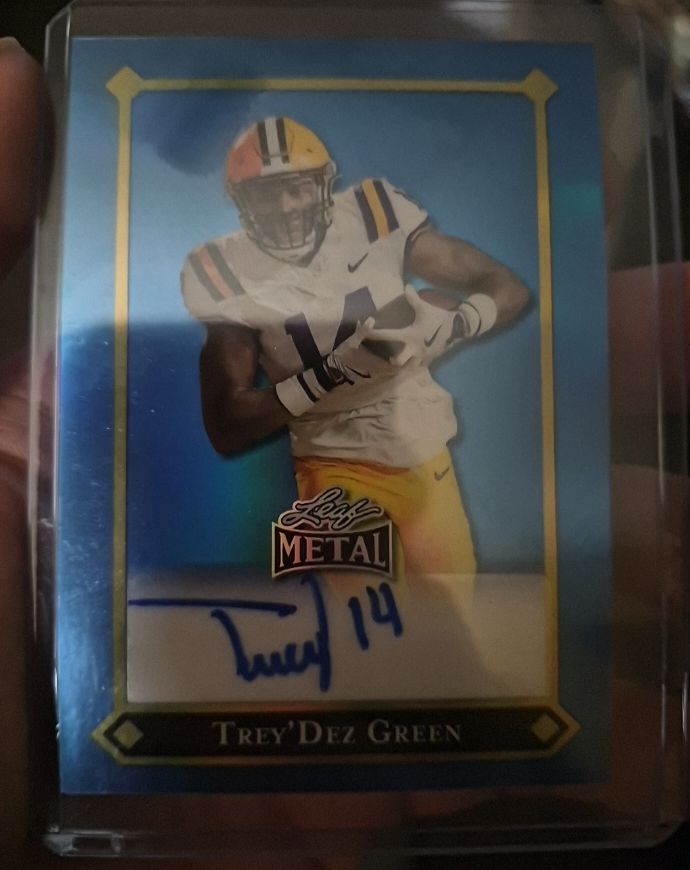 2025 Leaf Metal #Trey'Dez Green — front