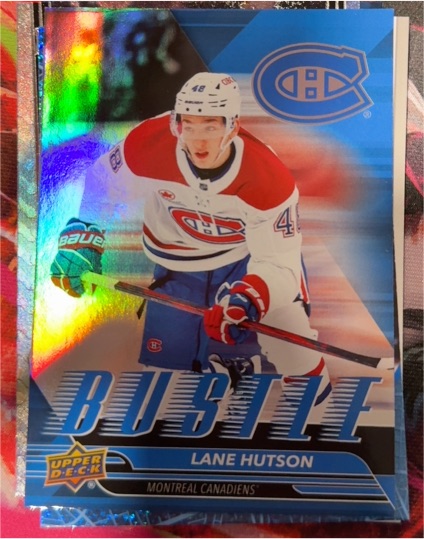 2025-26 Upper Deck Series 1 Bustle #B-20 Lane Hutson — front