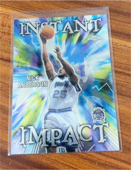 1999-00 Topps Chrome #II2 Nick Anderson Instant Impact Sacramento Kings — front