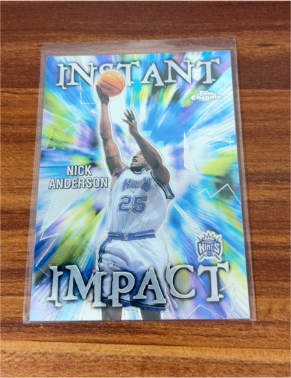 1999-00 Topps Chrome #II2 Nick Anderson Instant Impact Sacramento Kings — front
