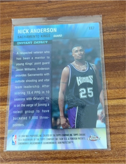 1999-00 Topps Chrome Instant Impact #II2 Nick Anderson — front