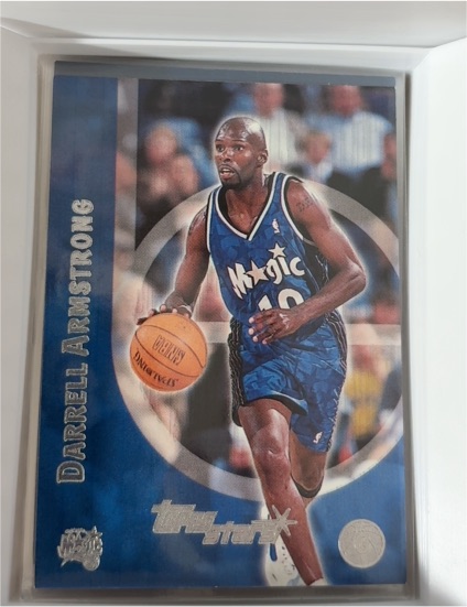 1999-00 Skybox Metal #88 Darrell Armstrong — front