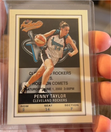 2002 Fleer Authentix WNBA #68 Penny Taylor — front