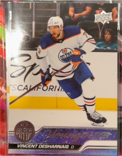 2023-24 Upper Deck #202 Vincent Desharnais Young Guns — front