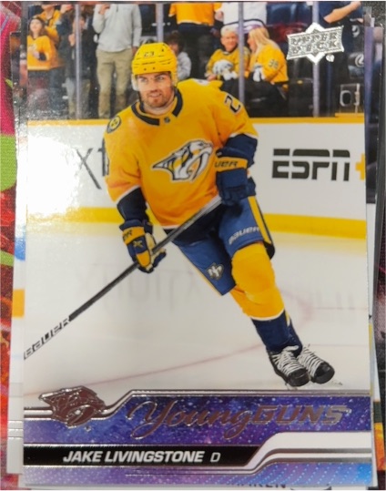 2023-24 Upper Deck Series 1 #245 Jake Livingstone Young Guns — front
