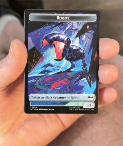 2020 Magic: The Gathering TMNT #T 0010 Robot Token — front