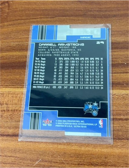 2001-02 Fleer Skybox Ultra #29 Darrell Armstrong — front
