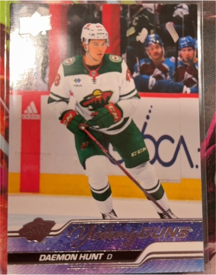 2023-24 Upper Deck Series 2 #494 Daemon Hunt Young Guns — front