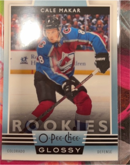 2019-20 O-Pee-Chee Glossy Rookies #R1 Cale Makar — front