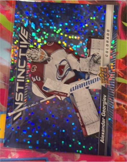 2023-24 Upper Deck Series 2 #IN-9 Alexandar Georgiev Instinctive Sparkle — front