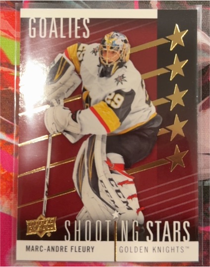 2019-20 Upper Deck Shooting Stars Goalies #SSG-1 Marc-Andre Fleury — front