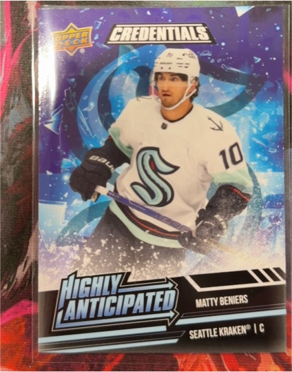 2022-23 Upper Deck Credentials #HA-4 Matty Beniers — front