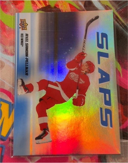 2025-26 Upper Deck Series 2 Slaps #SL-16 Axel Sandin-Pellikka — front