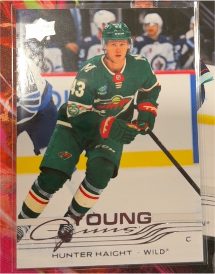 2025-26 Upper Deck Series 2 #475 Hunter Haight Young Guns Rookie — front