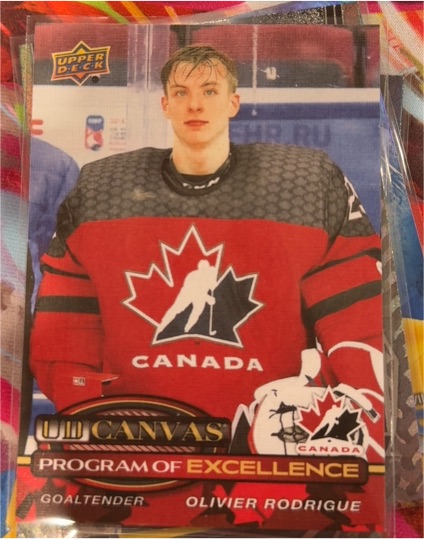 2025-26 Upper Deck #C-270 Olivier Rodrigue Canada UD Canvas Program of Excellence — front