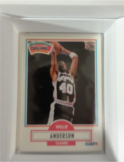 1990 Fleer #168 Willie Anderson — front