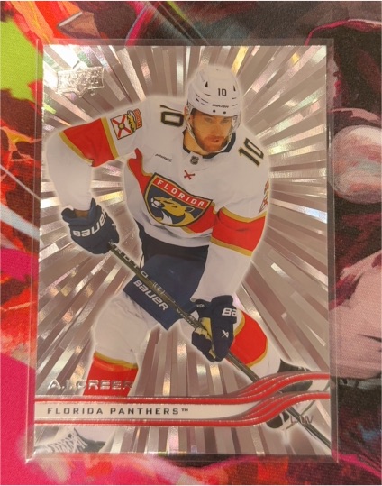 2024-25 Upper Deck Outburst Silver #80 Aleksander Barkov — front