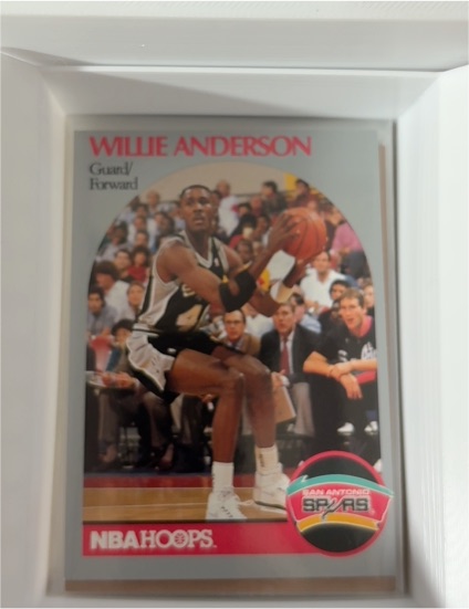 1990 NBA Hoops #263 Willie Anderson — front