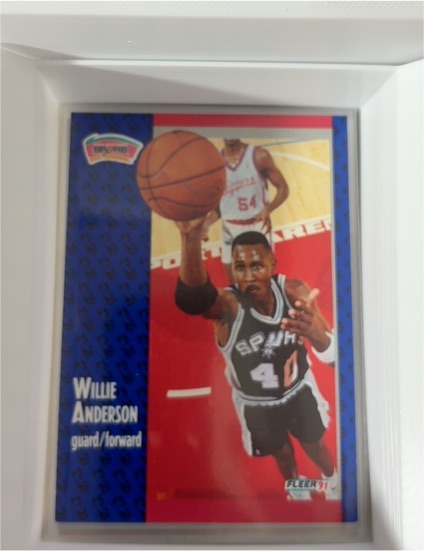 1991-92 Fleer #182 Willie Anderson — front