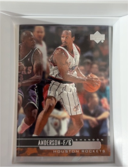 1999-00 Upper Deck #225 Shandon Anderson Houston Rockets — front