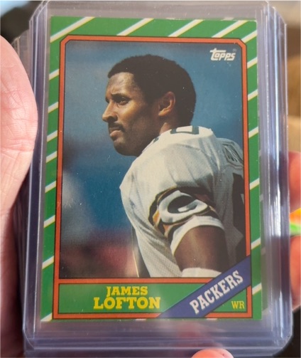 1986 Topps #218 James Lofton — front