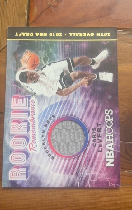 2018-19 Panini Hoops Rookie Remembrance Relics #RR-CL Caris LeVert — front