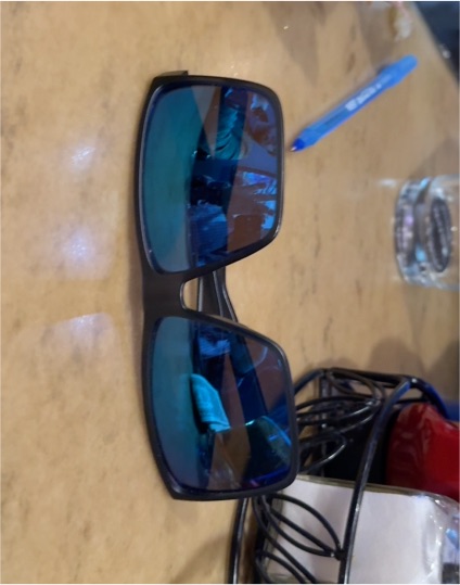 Oakley Gibston XL Matte Black Frame Prizm Sapphire Sunglasses — front