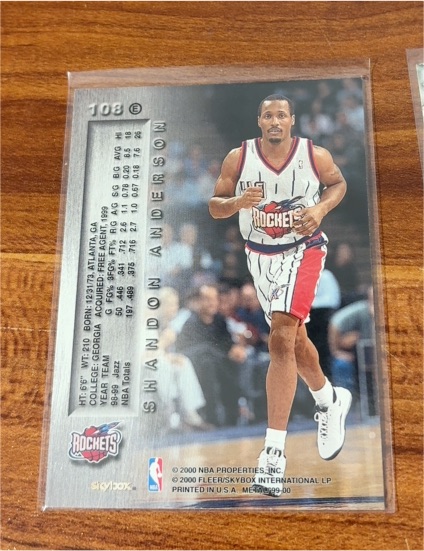 2000 Skybox Metal #108 Shandon Anderson — front