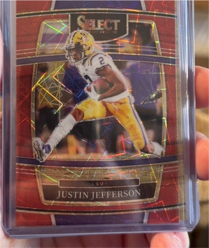 2022 Panini Select Draft Picks Concourse #49 Justin Jefferson — front