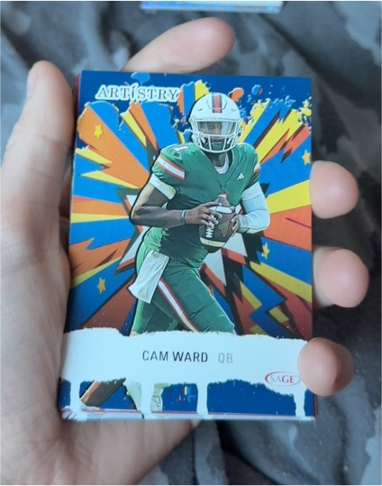 2025 SAGE Artistry #3 Cam Ward — front