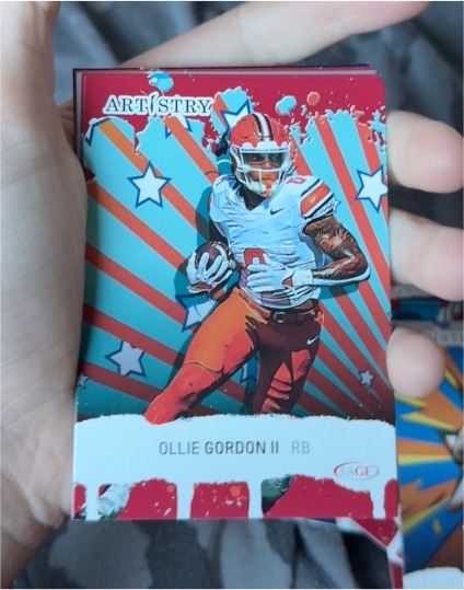2025 SAGE Artistry #11 Ollie Gordon II — front