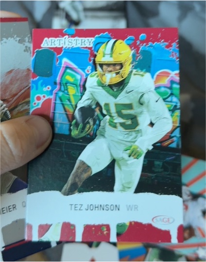 2025 Sage Artistry #19 Tez Johnson — front