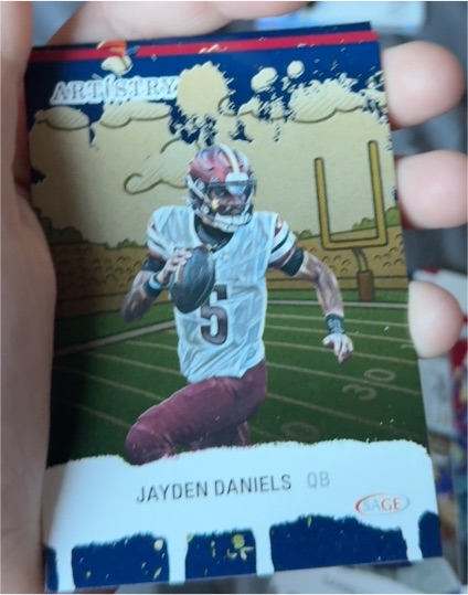 2025 Sage Artistry #5 Jayden Daniels — front